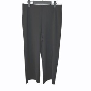 Loft Womens Black Wide‎ Leg Pants Size M New NWT Casual Office